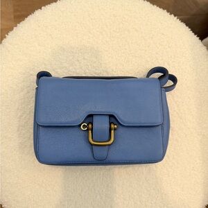 Jcrew Blue Leather Crossbody Bag
